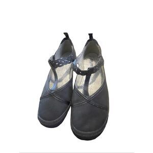 JBU by Jambu Womens Black Buttercup Mary Jane Slip-On Flat Shoes Size 9.5M